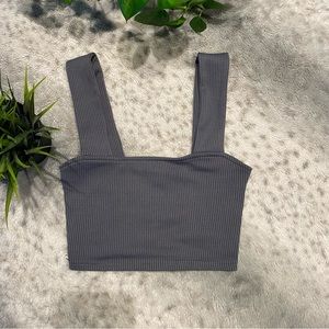 Grey crop top